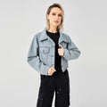 The Raw Edge Design Is Retro And Loose With A Soft Denim Jacket - AMAZEALL