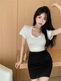 One Step Skirt Half Skirt Women Summer - AMAZEALL