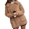 Loose Thickened Bubble Fleece Zipper Plush Coat - AMAZEALL