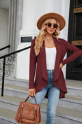 Women's Casual Lightweight Open Front Cardigans  Soft Draped Long Sleeve - AMAZEALL