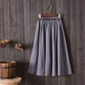 Small Literary A-Line Skirt Women Half-Length Skirt - AMAZEALL