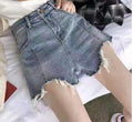 Fashionable And Simple Side Slit Denim Skirt - AMAZEALL