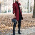 Autumn And Winter New Fashion Stand Collar Women's Woolen Coat - AMAZEALL