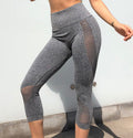 Mesh hip yoga pants - AMAZEALL