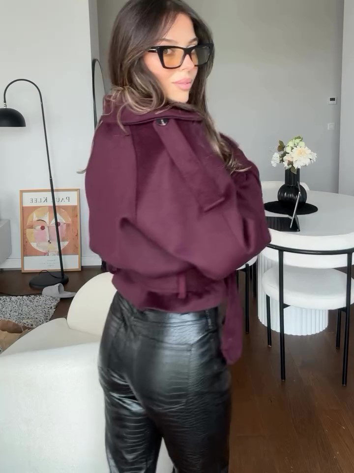 Lace-up Suede Jacket - AMAZEALL