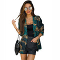 Spring New European And American Women's Long-sleeved Lapel Printed Blazer - AMAZEALL
