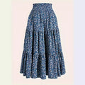 New Printed Skirt Elastic Waist Women - AMAZEALL