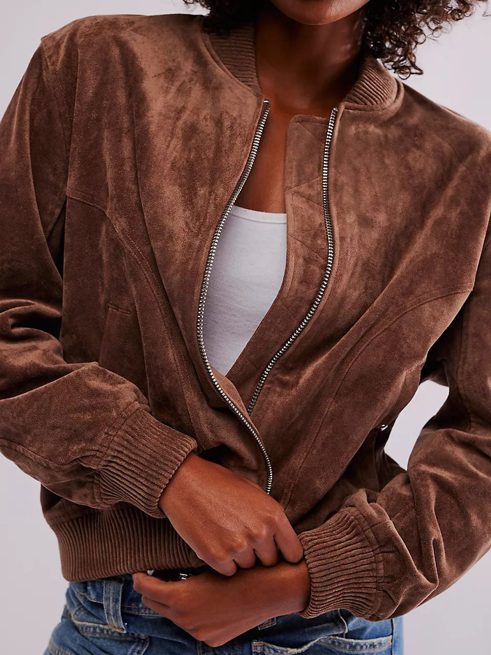 Casual Suede Zipped Jacket - AMAZEALL
