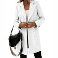 Women's Autumn Winter Long Sleeve Double Breasted Nizi Coat - AMAZEALL
