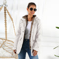Removable Inner Liner Thickened Warm Korean Style Women's Cotton Padded Clothes - AMAZEALL