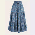 New Printed Skirt Elastic Waist Women - AMAZEALL