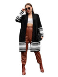 Large Size Women's Woolen Cardigan Jacket - AMAZEALL