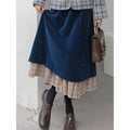 Fashionable Retro Corduroy Skirt For Women - AMAZEALL