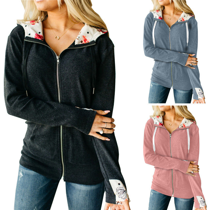 Solid Color Patchwork Bra Chain Casual Ladies Jacket - AMAZEALL