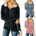 Solid Color Patchwork Bra Chain Casual Ladies Jacket - AMAZEALL