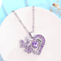 Ins Butterfly Love Necklace With Rhinestones Fashion Personality Hollow Heart-shaped Clavicle Chain Pendant Necklace For Valentine's Day - AMAZEALL