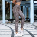 Leopard-print yoga pants - AMAZEALL