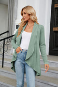 Women's Casual Lightweight Open Front Cardigans  Soft Draped Long Sleeve - AMAZEALL
