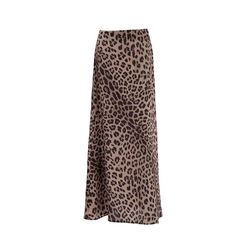 Leopard Print Dress Fashion Mermaid Skirt Womens Clothing - AMAZEALL