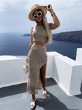 Women's Mid-length Split Dress Slim Fit Straight One-step Skirt - AMAZEALL