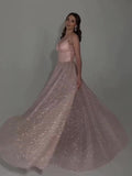 Sequined Backless Evening Dress - AMAZEALL