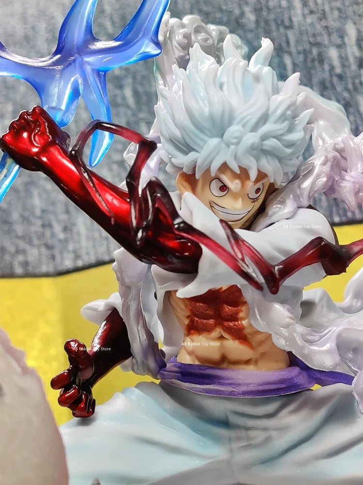 "One Piece Nika Luffy Figure – Luffy Sun God Gear 5 with Light Ball, 28cm PVC Action Figurine, Statue Model for Collection, Decoration & Gift" - AMAZEALL.STORE