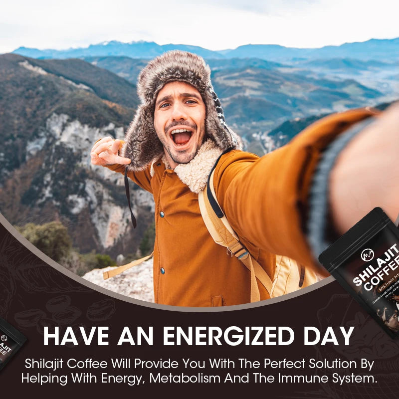 "Minch Pure Himalayan Shilajit Coffee – High Potency for Energy Boost, Immune Support, & Focus with 85+ Trace Minerals for Optimal Health & Wellness" - AMAZEALL.STORE