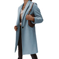 European And American Woolen Lapel Single Button Urban Trench Coat - AMAZEALL