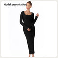 Women's Fashion Simple Solid Color Dress - AMAZEALL