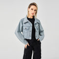 The Raw Edge Design Is Retro And Loose With A Soft Denim Jacket - AMAZEALL