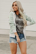 European And American Long Sleeve Printed Camouflage Hooded Zip Jacket - AMAZEALL