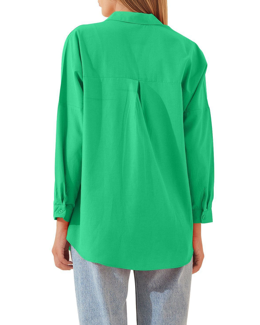 Women's Shirt Jacket Long Sleeve Blouse Button Down Tops Candy Color Shirt - AMAZEALL