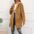Lambswool Midi Cardigan Hooded Trench Coat - AMAZEALL