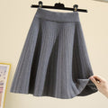 Knitted Umbrella Skirt Skirt High Waist Autumn And Winter Women - AMAZEALL