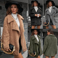 Loose Thickened Bubble Fleece Zipper Plush Coat - AMAZEALL