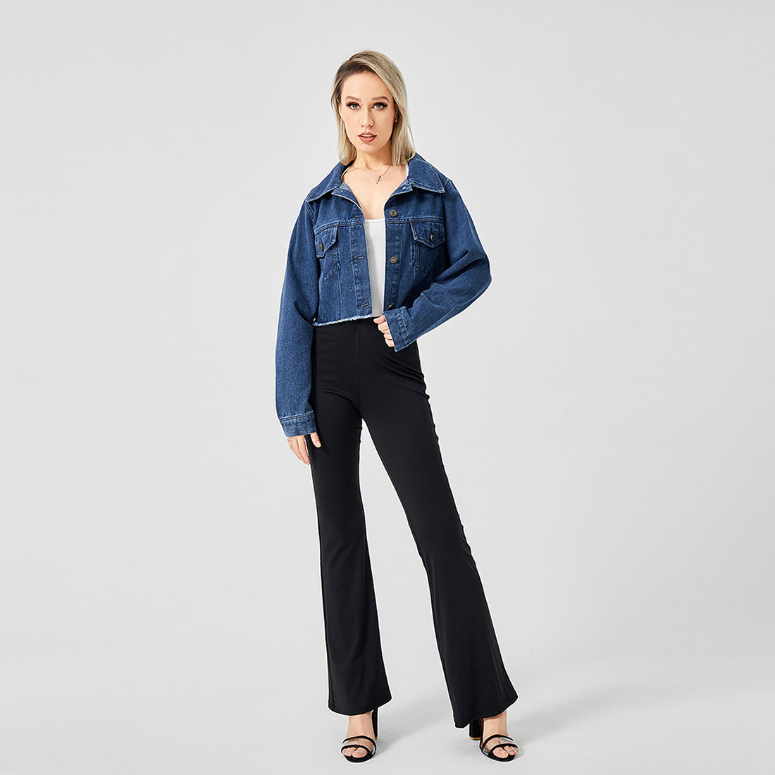 The Raw Edge Design Is Retro And Loose With A Soft Denim Jacket - AMAZEALL