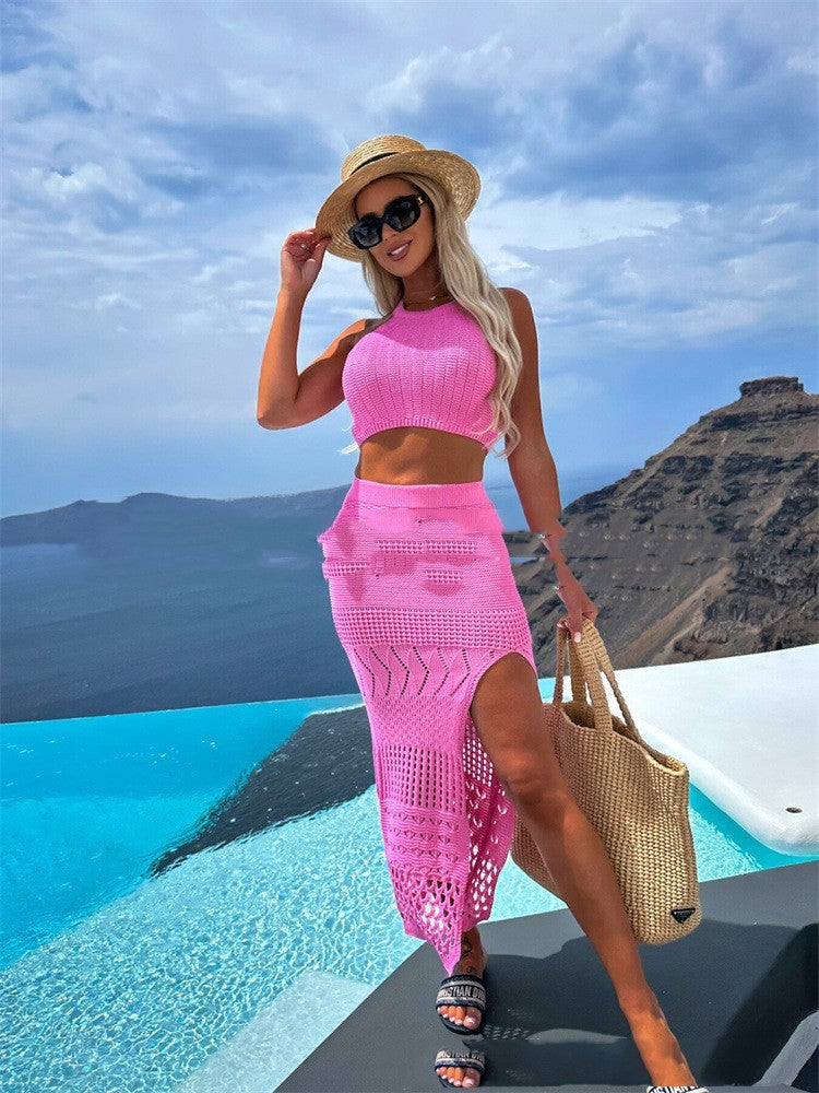 Women's Mid-length Split Dress Slim Fit Straight One-step Skirt - AMAZEALL