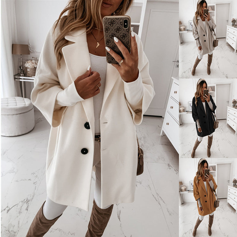 3 Or 4 Sleeve Button Lapel Pocket Wool Jacket - AMAZEALL