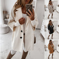 3 Or 4 Sleeve Button Lapel Pocket Wool Jacket - AMAZEALL