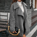 Loose Thickened Bubble Fleece Zipper Plush Coat - AMAZEALL