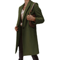 European And American Woolen Lapel Single Button Urban Trench Coat - AMAZEALL