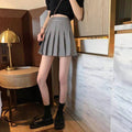 Plaid Pleated Skirt Women Summer New - AMAZEALL