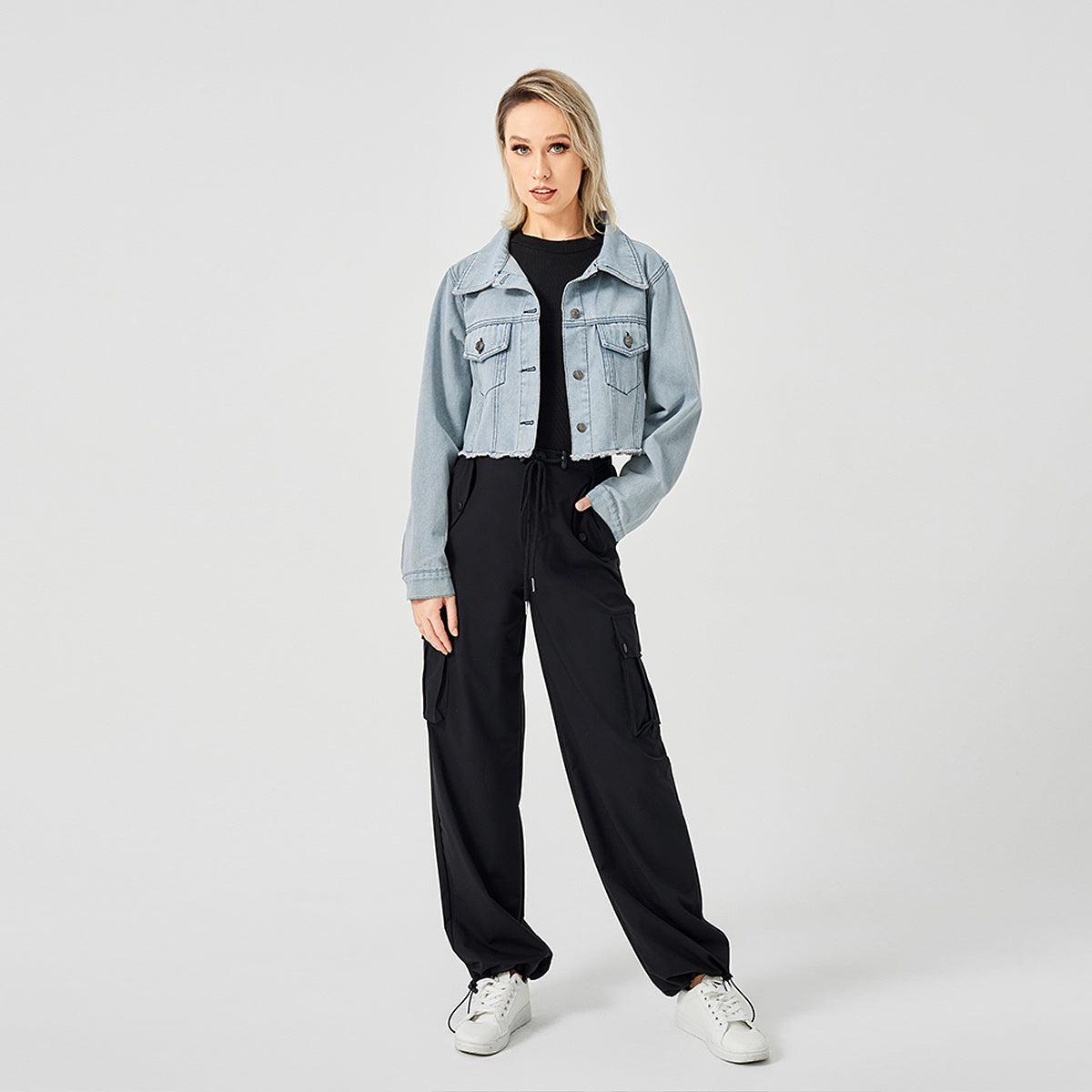 The Raw Edge Design Is Retro And Loose With A Soft Denim Jacket - AMAZEALL