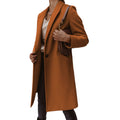 European And American Woolen Lapel Single Button Urban Trench Coat - AMAZEALL