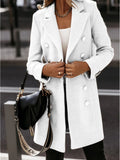 Long-sleeve Blazer-collar Double-breasted Nizi Coat - AMAZEALL