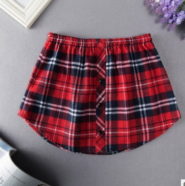 Women All-match Shirts Sweaters And Fake Skirts - AMAZEALL
