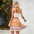 Printed Half Skirt With Skirt Women - AMAZEALL