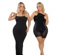 Round Neck Sleeved Slim Fitting Long Dress - AMAZEALL