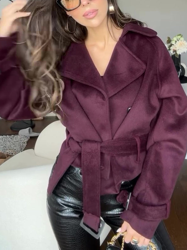 Lace-up Suede Jacket - AMAZEALL