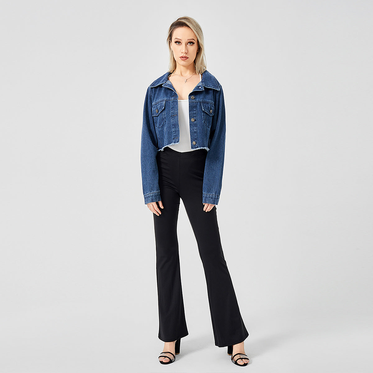 The Raw Edge Design Is Retro And Loose With A Soft Denim Jacket - AMAZEALL